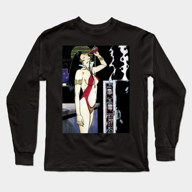 Vampirella "Midnight Snack" Long Sleeve T-Shirt by Art-Man